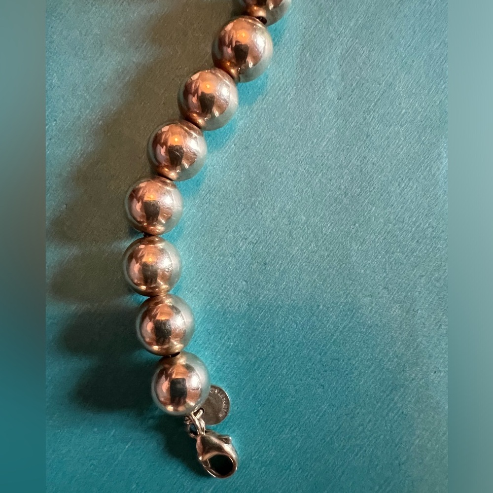 8.25” Tiffany & Co. Hardware Bead Bracelet- 10mm - Picture 4 of 4
